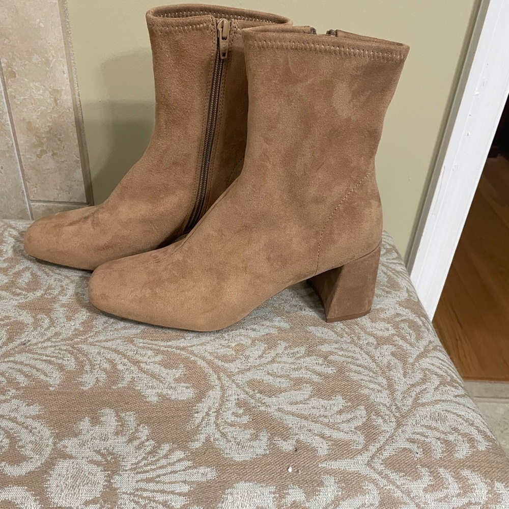 Tan Suede Ankle Boots